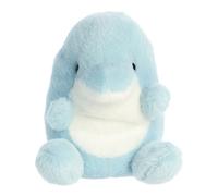 Aurora, Palm Pals Clicks 33684, peluche a forma di delfino, blu, 13 cm