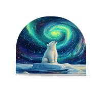 Aurora Polar Bear Portatovaglioli per Tavolo Cucina Decorazione Acrilico Portatovaglioli di Carta per Sala da Pranzo Tessuti Interni Esterni Feste
