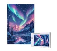 Aurora Puzzle 1000 Pezzi,Montagna Di Neve Puzzle Adatto ad Adulti e Principianti,Giochi Divertenti/Sfidanti/Impossible,DIY Hobby Creativi per Adulti Attività Artigianali,Regali per Uomini/Donne M-1671