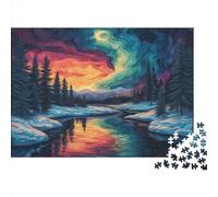 Aurora Puzzle 1000 Pezzi Puzzle Per Adulti Relax Puzzle Giochi Classico Puzzle Per La Decorazione Della Parete Dei Regali Della Cornice Per Foto Di Famiglia 1000pcs (75x50cm)