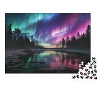 Aurora Puzzle Da 1000 Pezzi Per Adulti Puzzle Da 1000 Pezzi Puzzle Da 1000 Pezzi Giochi tivi Decorazione Della Casa Puzzle Può Essere Usato Come Regalo 1000pcs (75x50cm)