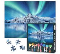 Aurora Puzzle da 1000 pezzi - Puzzle impegnativo per adulti, scena nordica - Puzzle difficile (70 x 50 cm), per la famiglia e la decorazione della casa moderna