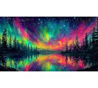 Aurora Puzzle Impossible 1000 Pezzi Decorazione per la casa. Giochi di Rilassamento e Intelletto per adulti e ragazzi da 14 anni 38x52cm/1000pcs