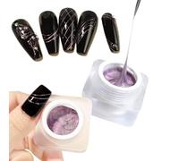Aurora - Smalto gel semi-solido per nail art, con glitter cromati, per nail art, con polvere glitterata cromata, soak off, per manicure fai da te, nail art fai da te, saloni di bellezza (2 pezzi)