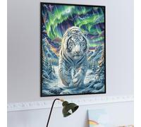 Aurora Snow Mountain White Tiger Puzzle 1000 Pezzi Rompicapo Per Momentidi Pace Wild Animal Attività Solitaria Rilassante Antistress Naturale Regalo Per Chi Ama La Tranquillità 1000 PCS