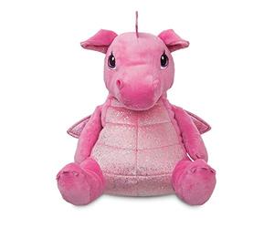 Aurora Sparkle Tales, Cuscino Reversibile Dahlia Il Drago 61250, 30,5 cm, Viola e Rosa, Peluche per Bambini