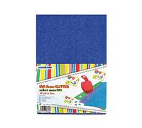 Aurora Store 10 Fogli Gomma Eva Foam Glitter 21x29.7 cm Colori Vari 129 GR FOMMY MOOSGUMMY
