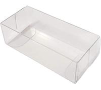 Aurora Store 50x Scatoline Rettangolo in PVC Trasparente - 3x2x9 cm Scatoline portaconfetti bomboniere Feste Matrimonio Compleanno 50 Pezzi