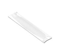 Aurora Store 50x Scatoline Tubo in PVC Trasparente - 6,5x2,3x12 cm Scatoline portaconfetti bomboniere Feste Matrimonio Compleanno 50 Pezzi
