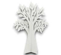 Aurora Store - Albero della Vita in Legno Bianco h. 80 cm Decorazione a Forma di Albero dei Desideri, Espositore Bijoux, per Tableau Matrimonio,Comunione, segnaposto Natale bomboniere Fai da Te