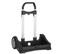 Aurora Store Carrello per Zaino Pieghevole Completamente SAFTA Trolley Nero Porta Cartella