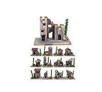 Aurora Store.it Natale Set 12 Casette presepe Piccole Miniatura Box assortite 8x5x6 h. cm presepio Napoletano casolari Decorazione
