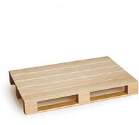 Aurora Store.it PEDANA in Legno 36x24 CM Mini Pallet Presentazione APERITIVO Tagliere SALUMI
