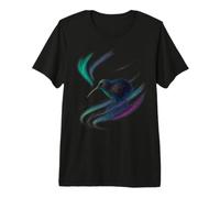 Aurora Swirl Kiwi Art Maglietta Premium