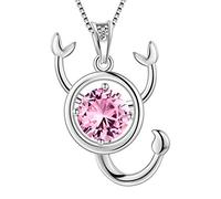 Aurora Tears Scorpione Collana Argento 925 12 Ciondolo Zodiacale Constellation Ottobre Birthstone Collana CZ Oroscopo Gioielli Regalo per Donne e Ragazze DP0134O