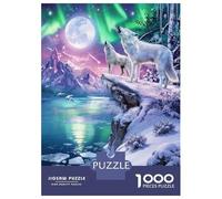 Aurora Wolf 1 Puzzle Giochi 1000 Pezzi Per Adulti E Ragazzi Arte Puzzle Adulti Idea Regalo Per 70x50cm/1000pcs