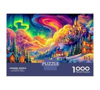 Aurora Wolkenburg - Puzzle da 1000 pezzi, puzzle impossibile divertente, impegnativo e complicato, 100% cartone riciclato, 52 x 38 cm, 1000 pezzi