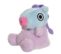 Aurora World, 61508, BT21 MANG Palm Pal, 13 cm, giocattolo di peluche ecologico, viola e blu, viola e blu