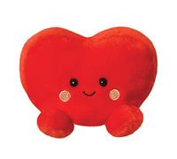 Aurora World 61513 - Peluche ecologico a forma di cuore, 13 cm, colore: Rosso