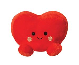 Aurora World 61513 - Peluche ecologico a forma di cuore, 13 cm, colore: Rosso