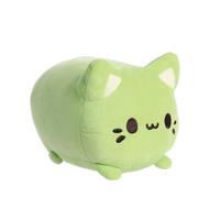 Aurora World Aurora, 14270, Tasty Peach Green Tea Meowchi, 18 cm, peluche verde