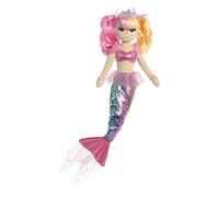 Aurora World- Aurora, 33235, Sea Sparkles Pastello Mare, 46cm, Peluche, Rosa e Blu, Colore Pink And Blue