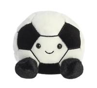 Aurora World Aurora 33869 Palm Pals Striker - Peluche a forma di pallone da calcio, 13 cm, colore: Nero/Bianco e Nero