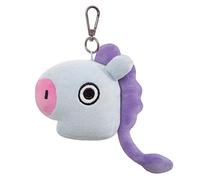 Aurora World BT21 Official Merchandise by, MANG Plush Key Clip, 61338, Purple