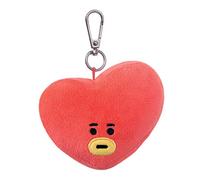 Aurora World BT21 Official Merchandise by, TATA Plush Key Clip, 61335, Red