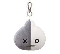 Aurora World BT21 Official Merchandise by, VAN Plush Key Clip, 61339, Grey & White