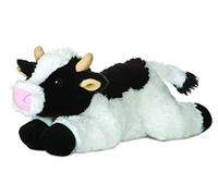 Aurora World Flopsie, Mucca di Peluche, Lunghezza 30 cm