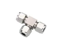 Aurorad Acciaio Inossidabile da 3/8 ' SS304 Ugello a Compressione Ugello Unione Tee End plugling coopling gallio t -BT -Raccordo for Il nebulizzazione (Color : Tee)