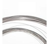 Aurorad Filo in Titanio Puro Grado 1 da 0,2 mm a 3 mm, Argento, 1 metro