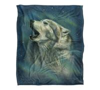 AuroraVellutato Lupo Urlante Supermorbido Coperta (TV25455)