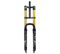 AuroraXQ Forcella Ammortizzata for Mountain Bike 26/27,5/29" per Aria DH Doppia Spalla Ammortizzatore in Discesa Tubo Dritto Forcella Anteriore Della Bicicletta Air con Rebound Regolazione e Bloccaggi