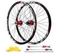 AuroraXQ Ruote Bici MTB 26 27.5, Ruote Mountain Bike 29, Freno a Disco 32H Bordo in Lega di Alluminio & Mozzi HG Ruota Anteriore 100x9mm / Ruota Posteriore 135x10mm Compatibile 7-12 Velocità e 1,25 ~