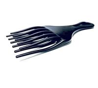 Aurore Beauté - Pettine Afro Districante - Pettine Afro a denti larghi - Pettine per capelli ricci - Afro Comb - Strumento per parrucchiere - 17 x 7 cm - Nero