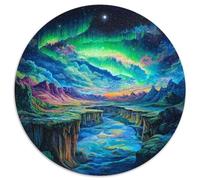 Aurore del Nord1000 Pezzi Rotonda Puzzle ScenarioPuzzle Classico Bel Regalo Per Amici Di Famiglia Puzzle Edugattoivo, Regali Difficile E Impossibile1000 pezzi (67.5x67.5cm)