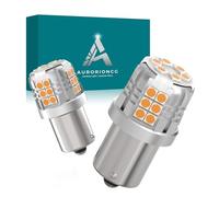 AURORIONCG 2pcs Lampadine LED P21W Amaranto Giallo 1156 BA15S Luci Indicatori di Direzione LED Luci Indicatori 800LM DC 12V【Non Canbus】