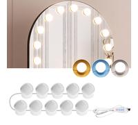 AURORIONCG Luci Specchio Trucco LED 10 Lampadine con Cavo a Scomparsa USB 3