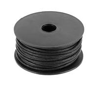 Auroris - 10 m Cordo di Cotone Rotondo Diametro 1 mm Nero