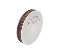 Auroris - 10 m cordo di pelle rotondo diametro 1,5 mm marrone antico