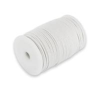 Auroris 100 m Rotolo Nastro Cotone, Circa 1,5 mm, Colore: Bianco