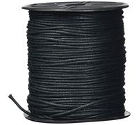 Auroris 100 m Rotolo Nastro Cotone, Circa 1,5 mm, Nero