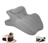 Aurorize Sweet Spot Pillow, Chiromonk Couples Pillow, 27°Angle Perfect Position, Memory Foam Cushions Provide Intimate Support and Back, Lumbar and Neck Support for all Postures (GRAY)