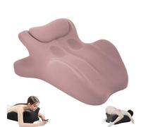 Aurorize Sweet Spot Pillow, Chiromonk Couples Pillow, 27°Angle Perfect Position, Memory Foam Cushions Provide Intimate Support and Back, Lumbar and Neck Support for all Postures (PINK)