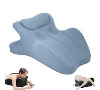 Aurorize Sweet Spot Pillow, Chiromonk Couples Pillow, 27°Angle Perfect Position, Memory Foam Cushions Provide Intimate Support and Back, Lumbar and Neck Support for all Postures (BLUE)