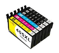 Aurotec Cartucce 405 405 XL Compatibili con Cartucce Epson 405 405 XL Multipack Compatibile con Epson WF 7310 WF7840 WF7830 WF7835 WF3820 WF3825 WF4830 WF4820 WF4825 (6-Pack)