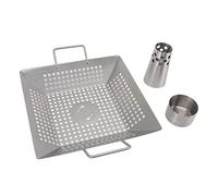 AurSoltriad Supporto per arrosto di Pollo in lattina di Birra, Supporto in Acciaio Inox per arrostire Il Pollo in lattina di Birra con 2 Maniglie e griglia Rimovibile, Supporto Verticale per