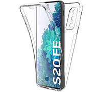 AURSTORE Coque pour Samsung Galaxy S20 FE 5G / 4G (6.5 Pouce) Protection intérale Avant + Arrière en Rigide, Housse Etui Pochette Tactile Protection 360 Degré Antichoc (Transparent)
